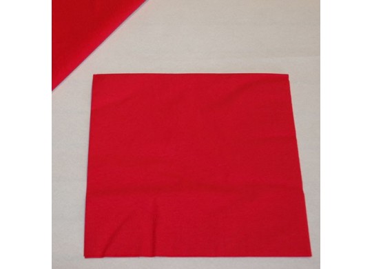 Serviettes papier rouges