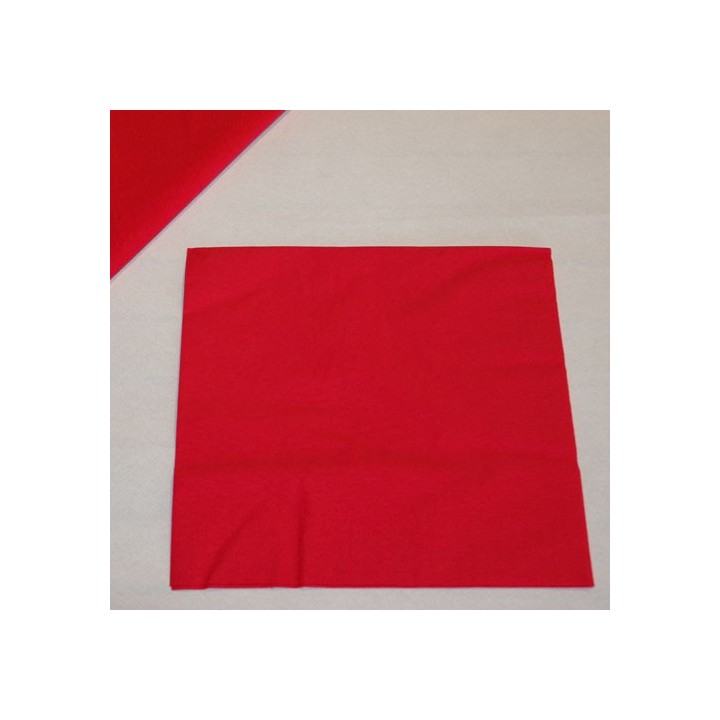 Serviettes papier rouges
