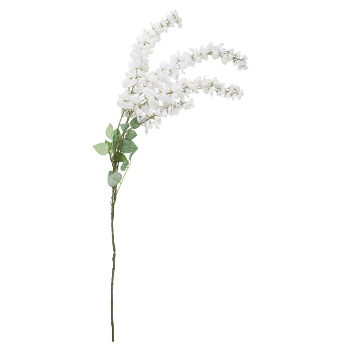Branche Glycine Tombante Blanche 110 cm - Décoration Florale