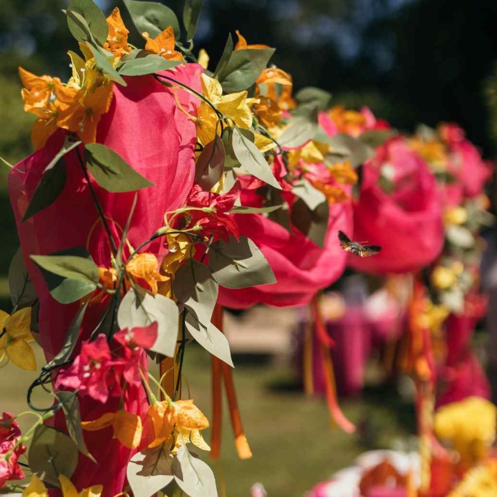 Guirlande Bougainvillier Framboise 210 cm - Décoration Florale