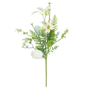Branche Œuf de Pâques Blanc 42 cm – Décoration Florale