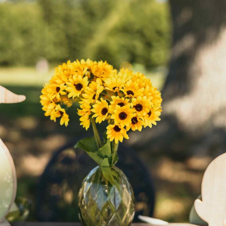 Branche Mini Tournesols 40 cm – Décoration Florale
