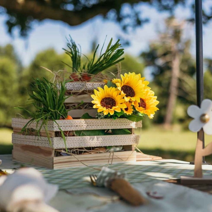 Bouquet Tournesols 30 cm – Décoration Florale