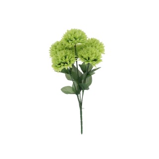 Bouquet 6 Dahlias verts et Feuillage 32 cm – Décoration Florale