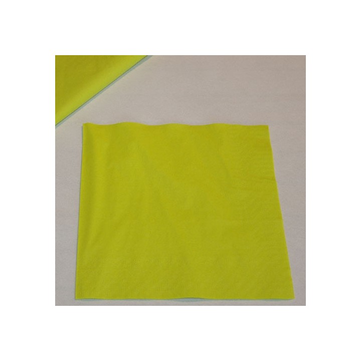 Serviettes papier cocktail vert lime