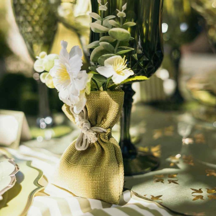 Branche Fleur de Cerisier et Feuillage 16 cm – Décoration Florale