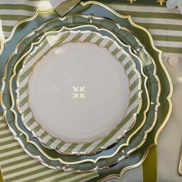 Assiettes PM Jardin à la Française x8 – Décoration Table