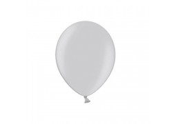 Ballon uni 12 cms métallisé argent x 25