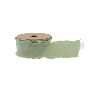 Ruban Plissé Vert de Gris 4 cm x 5 m – Décoration