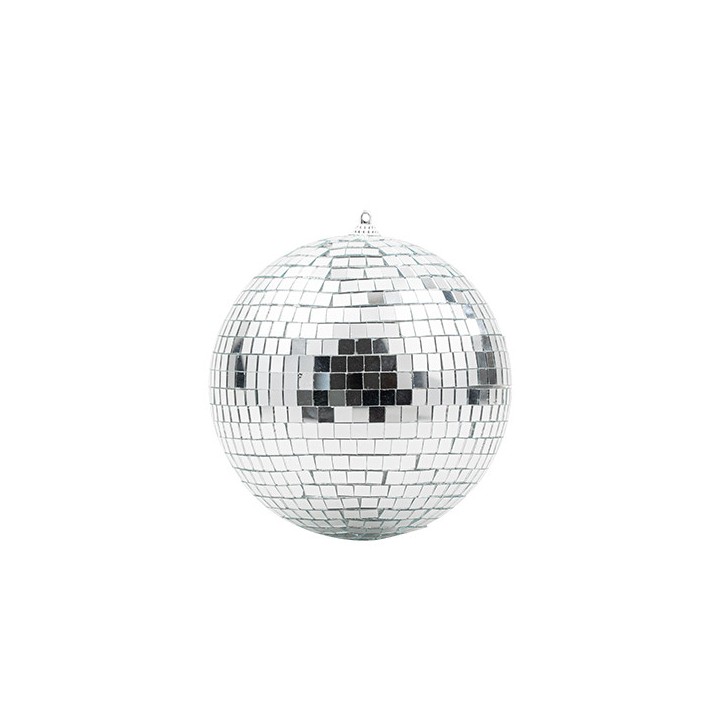 Boule à facettes argent 16 cm - Décoration