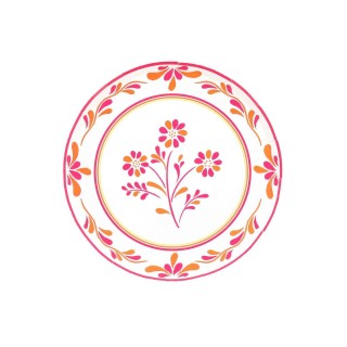 Assiettes Pink Lemonade x8 - Décoration table