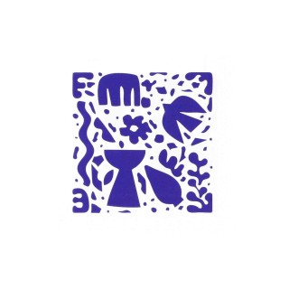 Serviettes Bleu Azur x16 - Décoration table