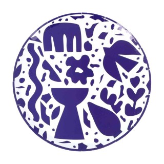 Grandes Assiettes Bleu Azur x8 - Décoration table