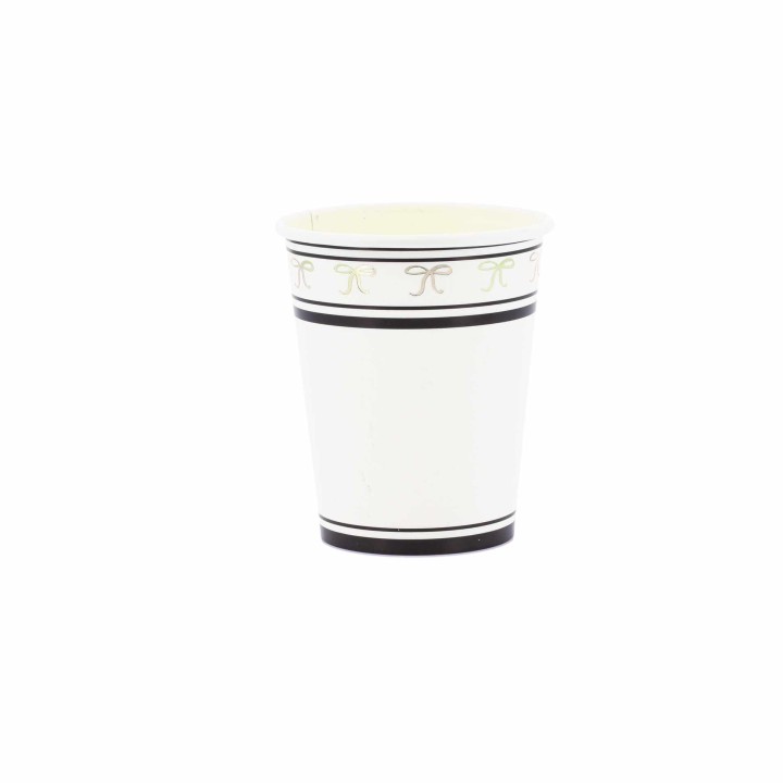 Gobelets Black and White x8 - Décoration table