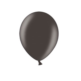 Ballon uni 12 cms métallisé noir x 25