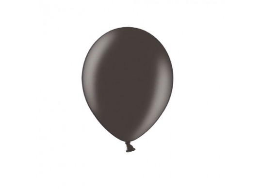 Ballon uni 12 cms métallisé noir x 25