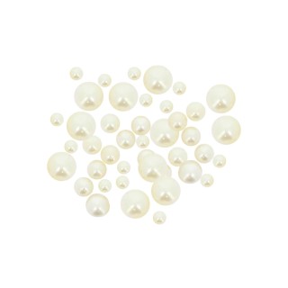 Perles nacrées blanches x50 - Décoration table