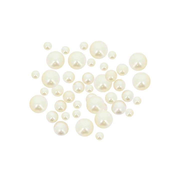 Perles nacrées blanches x50 - Décoration table