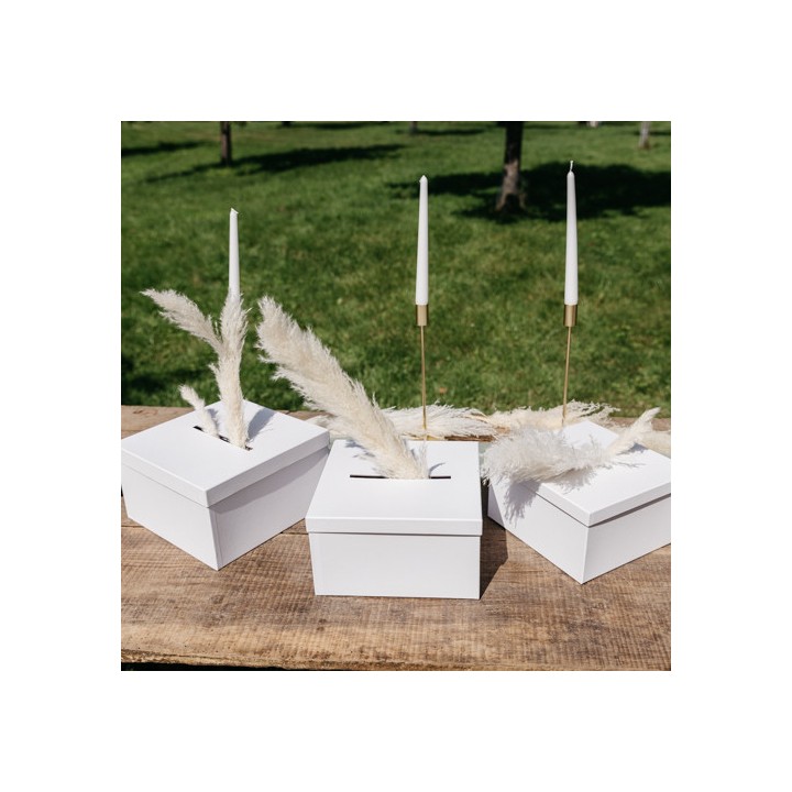 Urne Carrée Blanche - Boîte Enveloppe