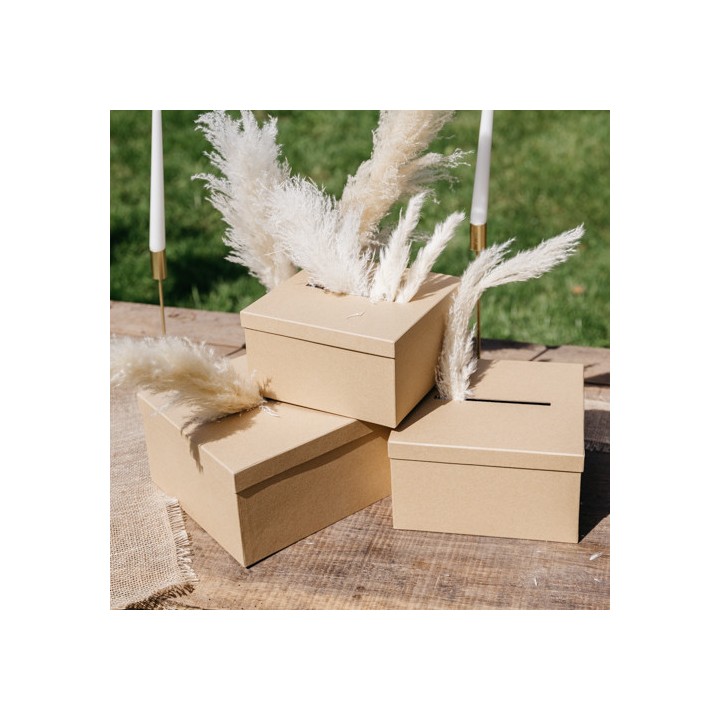 Urne Carrée Kraft – Boîte enveloppe