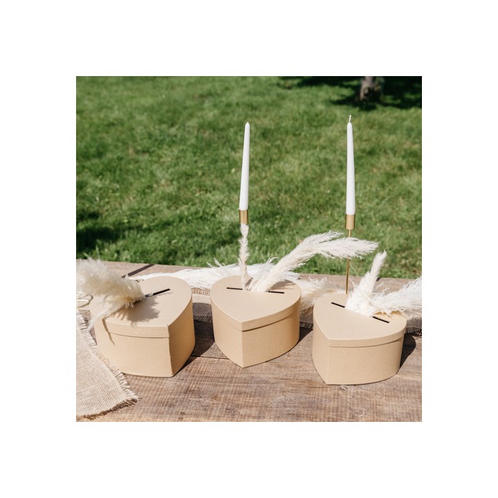 Urne Coeur Kraft – Boîte enveloppe