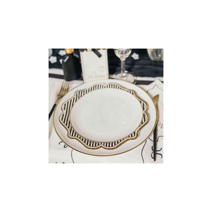 Assiettes Élégance x6 - Décoration table