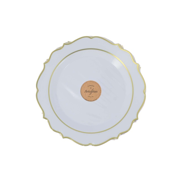 Assiettes Raffiné Blanc x6 - Décoration table