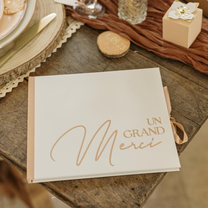 Livre d’Or “Un Grand Merci” – Accessoire fête
