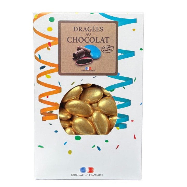 Dragées chocolat or ou argent 500 g - Confiserie événement