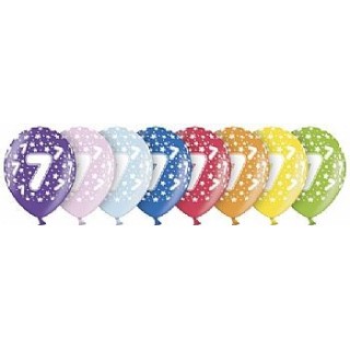 Ballon anniversaire 7 ans x 6