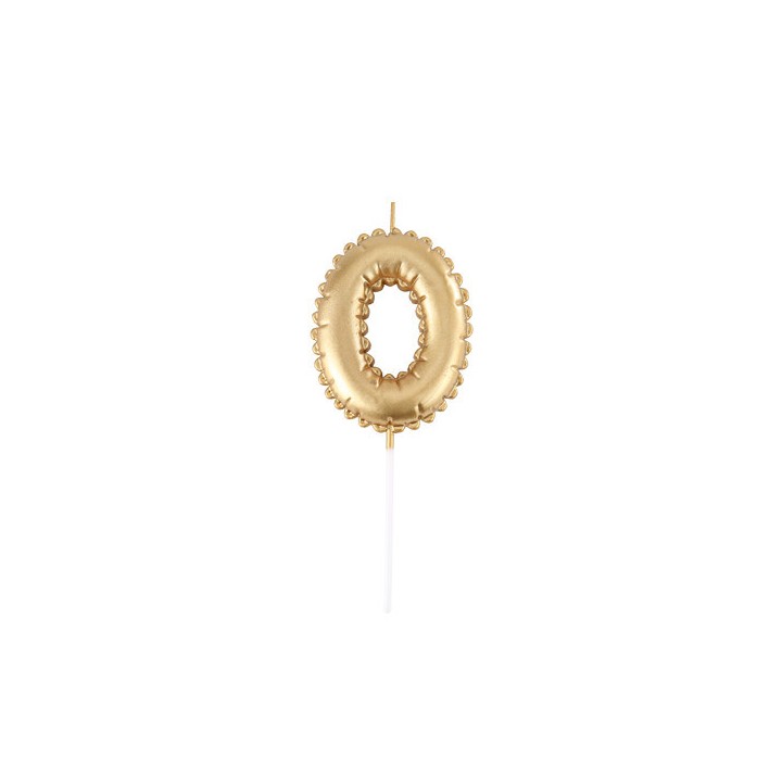 Bougie chiffre effet ballon 8 cm - Décoration anniversaire