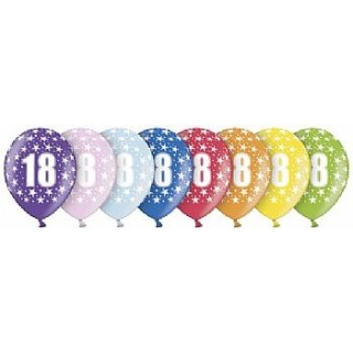 Ballon anniversaire 18 ans x 6