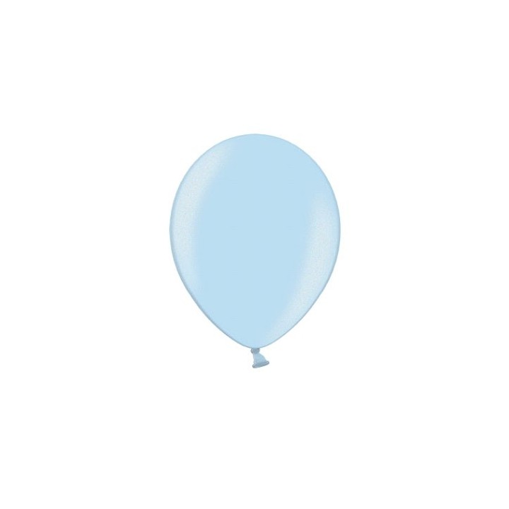 Ballon uni 27 cm standard bleu ciel X 50