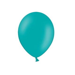 Ballon uni 27 cms standard turquoise X50