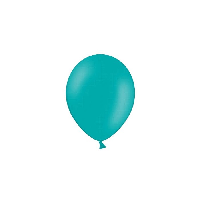 Ballon uni 27 cms standard turquoise X50
