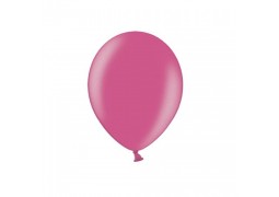 Ballon uni 27 cm métallisé fuchsia x 50