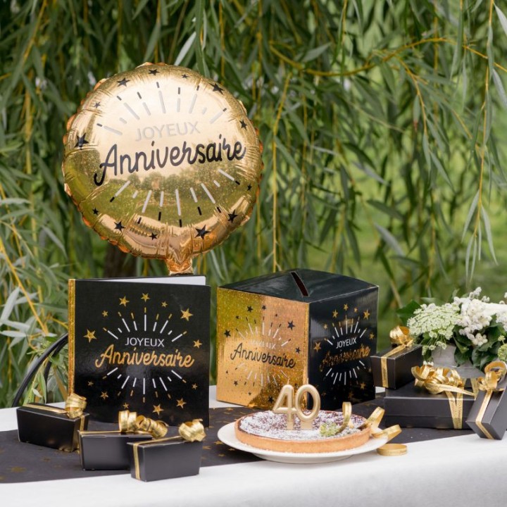 Livre d’or anniversaire étincelant 20 pages - Décoration table