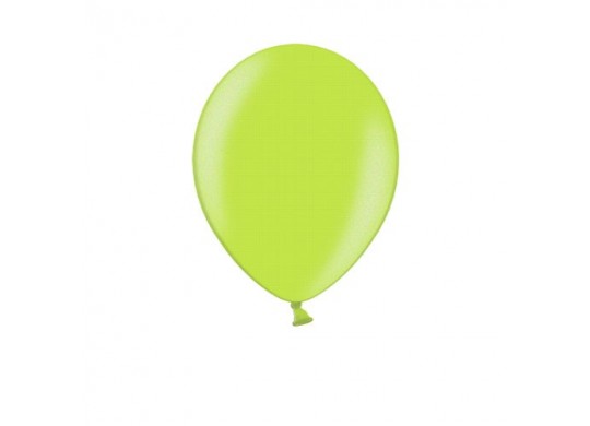 Ballon uni 27 cm métallisé vert pomme x 50