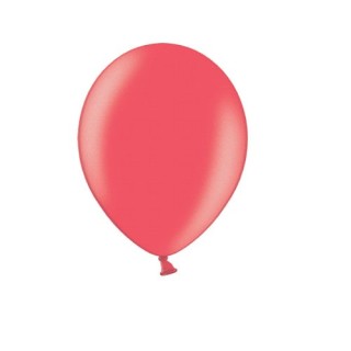 Ballon uni 27 cm métallisé rouge x50