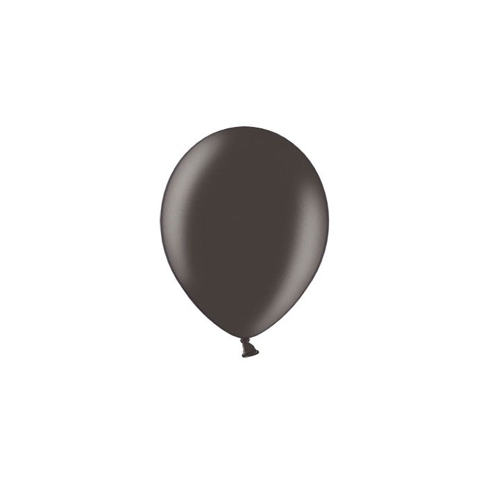 Ballon uni 27 cm métallisé noir x50