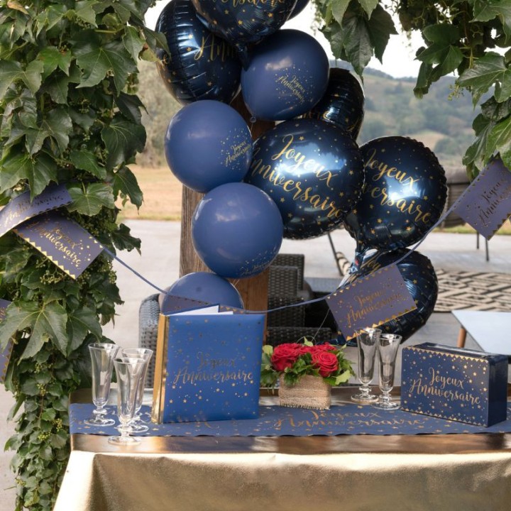 Tirelire anniversaire métallisée - Décoration anniversaire