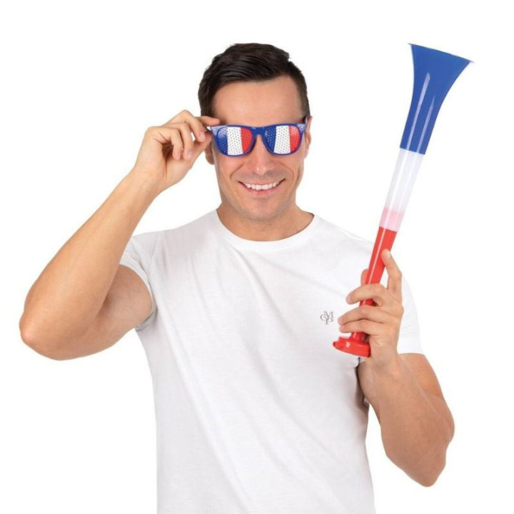 Lunettes supporters France - Accessoire Coupe du Monde football