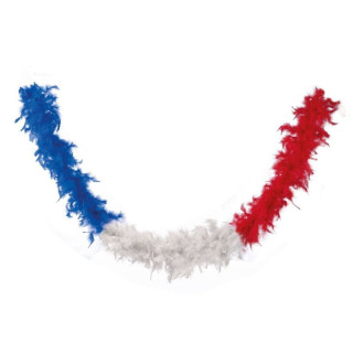 Boa supporters bleu blanc rouge - Accessoire fête Coupe du Monde foot