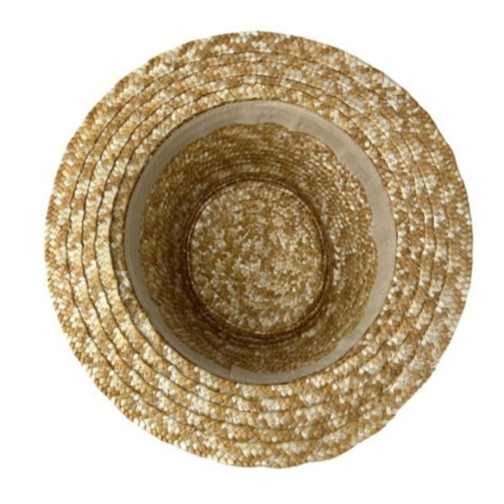 Chapeau canotier cocarde bleu blanc rouge - Accessoire fête et événement