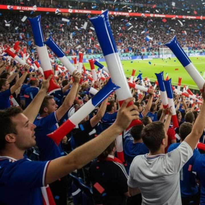 Clap clap supporters bleu blanc rouge x2 - Accessoire ambiance match foot