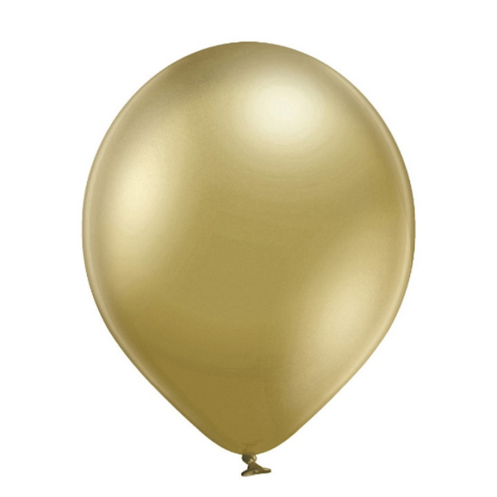 Ballon uni 12 cm glossy or . Ballons - Articles de fête