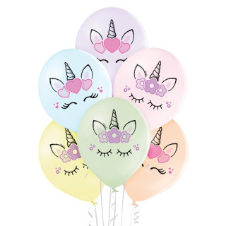 Ballons licorne pastel - Décoration anniversaire enfant