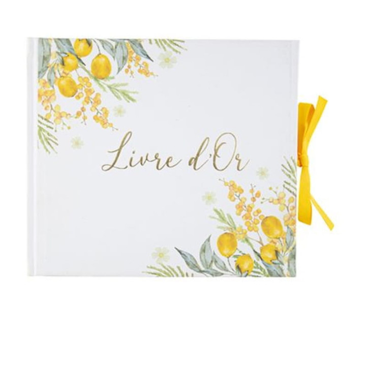 Livre d’or mimosa - Décoration mariage et événement