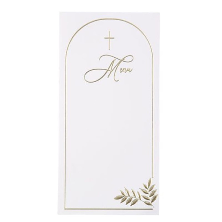 Menus Pureté x10 - Décoration de table communion