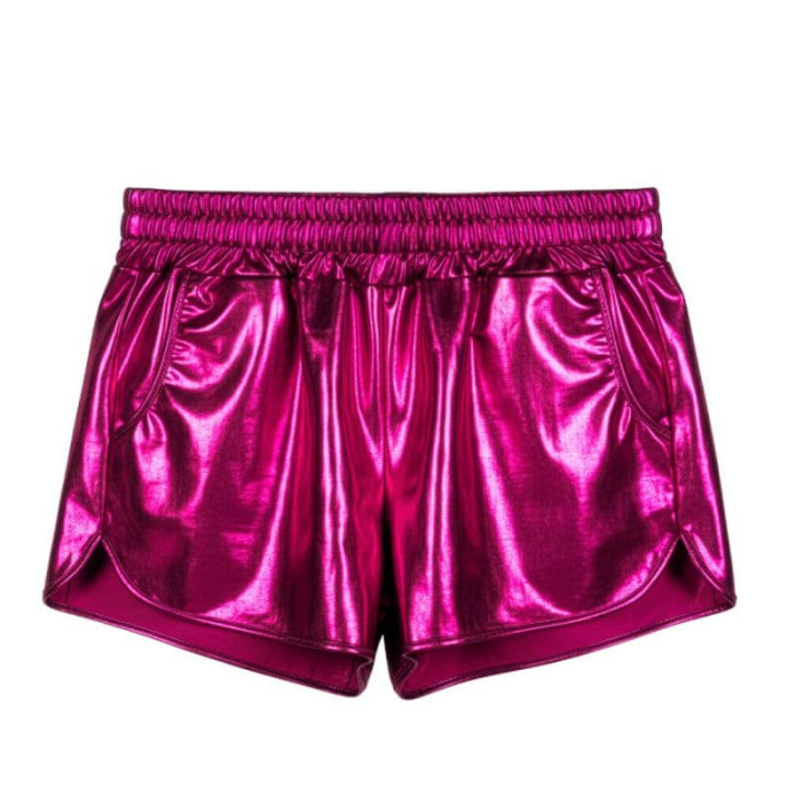 Mini short métallisé femme - Costume fête